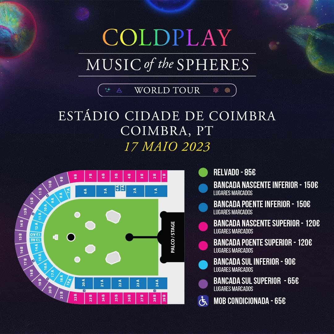 Comprar bilhetes Coldplay Coimbra 2023 (truques e dicas)